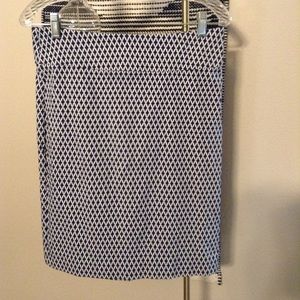 Margaret M Christina Printed Pencil Skirt